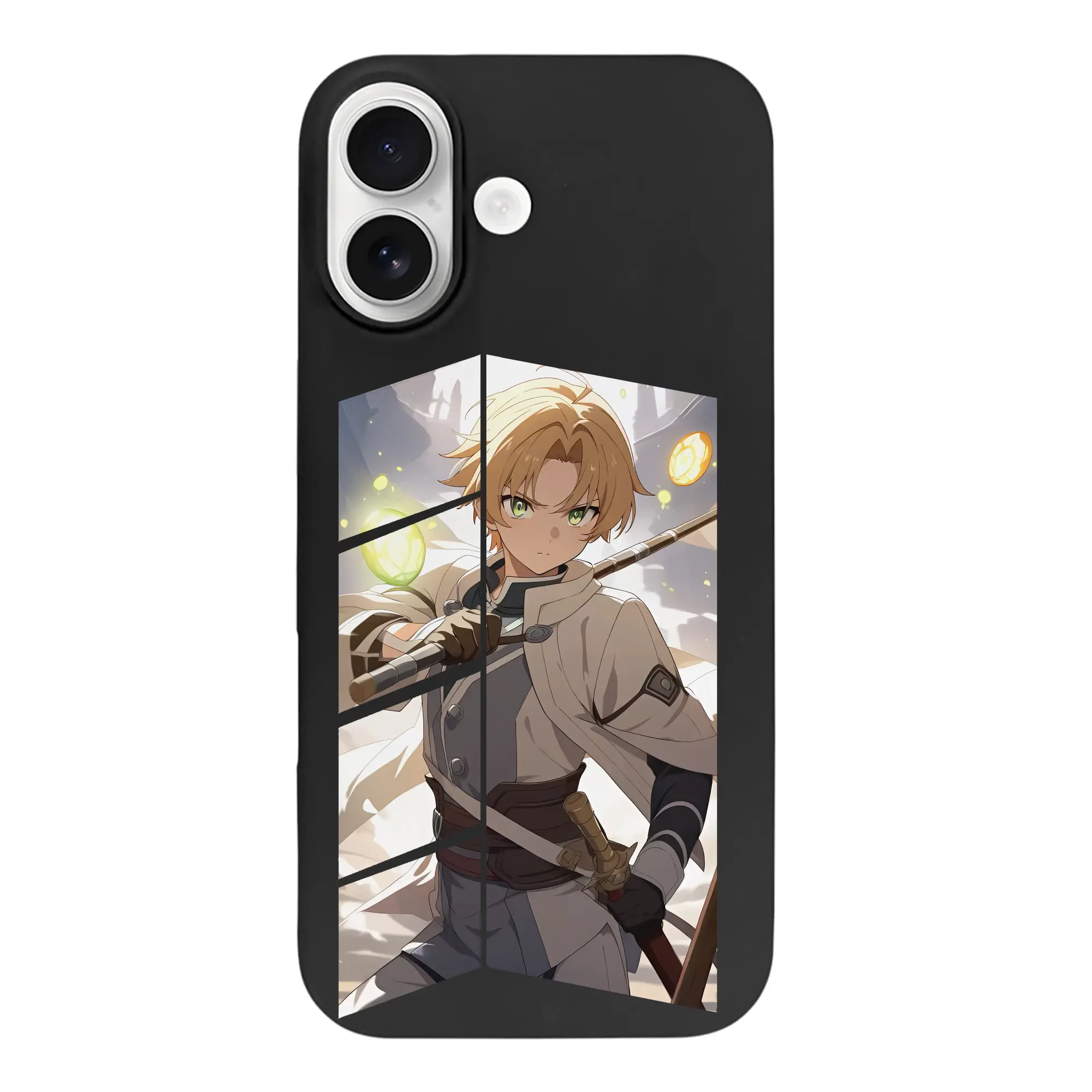 無職転生 グッズ,ルーデウス・グレイラット - iPhone 17 シリーズ シリコンケース 薄型 耐衝撃 指紋防止 ソフトタッチカバー 精密フィット 傷防止 保護ケース iPhone 17/17 Air/17 Pro/17 Pro Max 対応